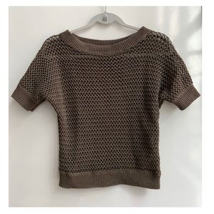 Uniqlo Army Green Knit Top XS